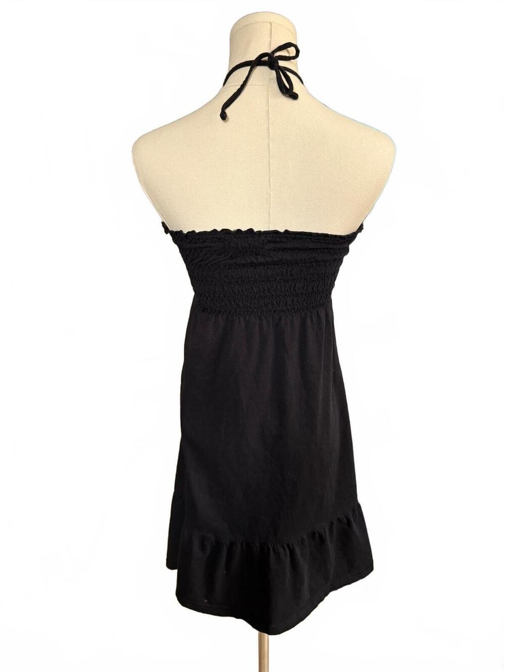 Y2K Aerie Black Strapless Halter Dress with Pocket - Size XS - Picture 4 of 4